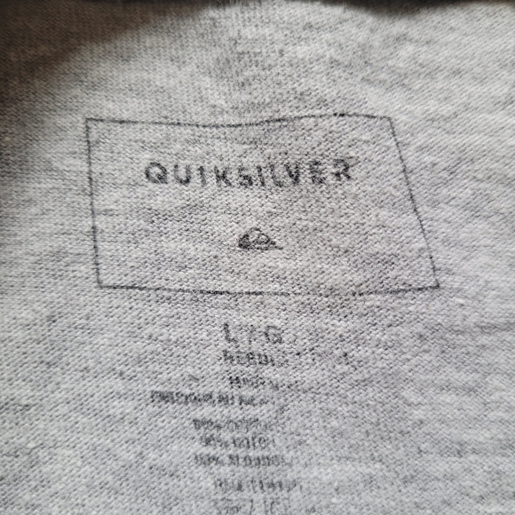 Mens Gray QuickSliver Long Sleeve Shirt - Picture 3 of 3